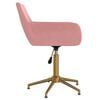 vidaXL Okretne blagovaonske stolice 2 kom ružičaste bar&scaron;unaste