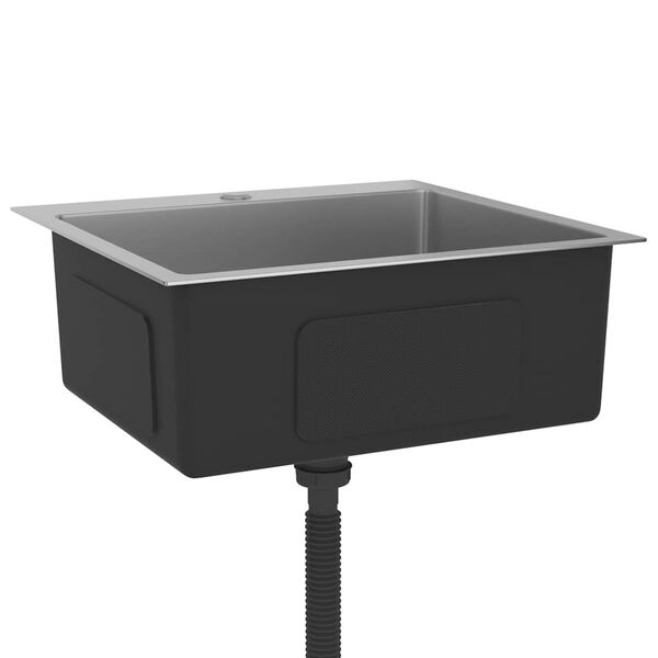 vidaXL Ručno rađeni kuhinjski sudoper od nehrđajućeg čelika