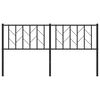 vidaXL Metalno uzglavlje crno 160 cm