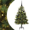 vidaXL Umjetno Drvo za Božić s &Scaron;i&scaron;arkama Zelena 120 cm