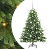 vidaXL Umjetno božićno drvce s stalakom Zelena 120 cm PE i PVC