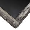 vidaXL Vrtni stol sivi 170 x 80 x 74 cm od poliratana