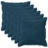 vidaXL Presvlaka za jastuk 6 pcs HOUTEN Plava 50 x 50 cm Bar&scaron;un