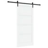 vidaXL Klizna vrata 93 x 202 cm Konstruirano drvo Bijela i crna