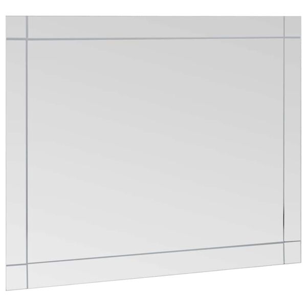 vidaXL Zidno ogledalo 80 x 60 cm stakleno
