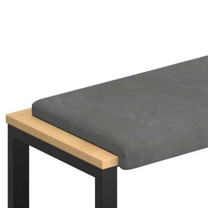 vidaXL Jastučić za klupu Bar&scaron;un Tamnosiva Dubina 35 cm