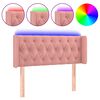 vidaXL LED uzglavlje ružičasto 93x16x78/88 cm bar&scaron;unasto