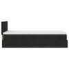 vidaXL Otomanski krevet s madracem i LED crna 80x200cm tkanina