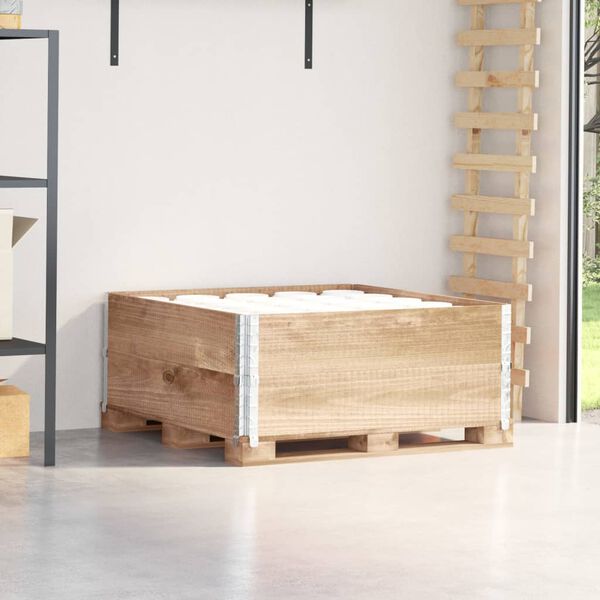 vidaXL Okviri za palete 2 kom 100x100 cm od masivne borovine