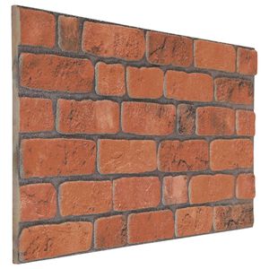 vidaXL Zidne panele 10 kom. 100 x 50 cm Terakota EPS pjena