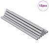 vidaXL Navojni &scaron;tap 12 kom. Srebrna 6 x 120 mm Čelik