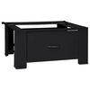 vidaXL Pedestal za perilicu rublja Crna 64 x 55 x 32,5 cm Čelik