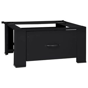 vidaXL Pedestal za perilicu rublja Crna 64 x 55 x 32,5 cm Čelik
