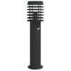 vidaXL Vanjska podna svjetiljka sa senzorom crne 60 cm čelična
