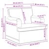 vidaXL Sofa 2 pcs Sivo-smeđa 144 x 80 x 85 cm tkanina
