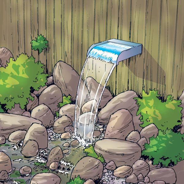 Ubbink Nevada Nastavak za Slap 30 cm Nehrđajući Čelik