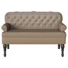 vidaXL Chesterfield klupa Boja cappuccina 119,5 x 64,5 x 75 cm