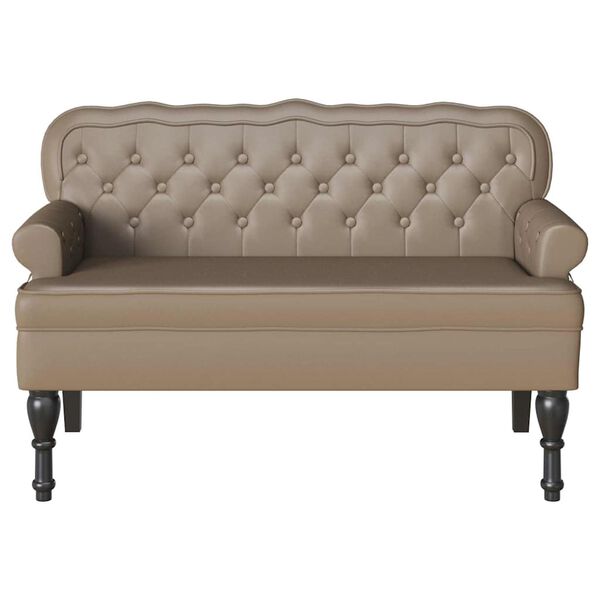 vidaXL Chesterfield klupa Boja cappuccina 119,5 x 64,5 x 75 cm