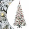 vidaXL Umjetno božićno drvce s nogom s stalakom Bijelo 180 cm PE i PVC