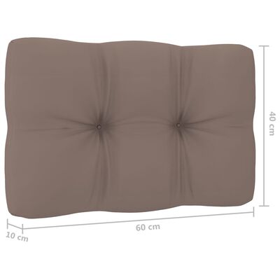 vidaXL Vrtna stolica sa sivo-smeđim jastucima od impregnirane borovine