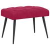 vidaXL Klupa s gumbastim tkanjem Vinska crvena 60 x 40 x 45 cm Bar&scaron;un