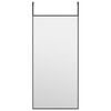 vidaXL Ogledalo za vrata crno 30 x 60 cm od stakla i aluminija