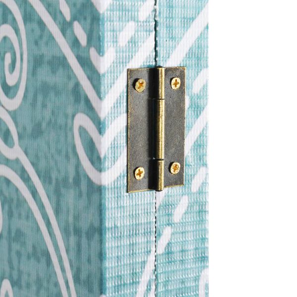 vidaXL Sklopiva sobna pregrada s uzorkom leptira 160 x 170 cm plava