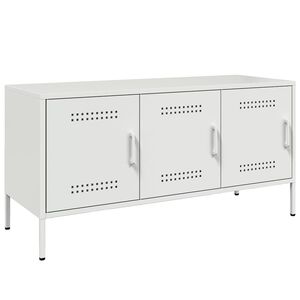 vidaXL TV ormarić bijeli 100,5 x 39 x 50,5 cm čelični