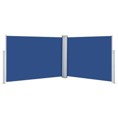 vidaXL Uvlačiva bočna tenda 100 x 1000 cm plava