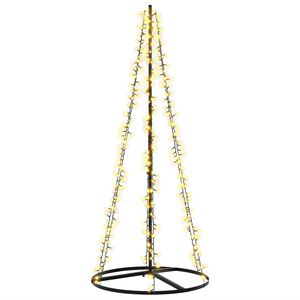 vidaXL LED božićno drvce 165 cm 540 LED lampica Topla bijela Čelik