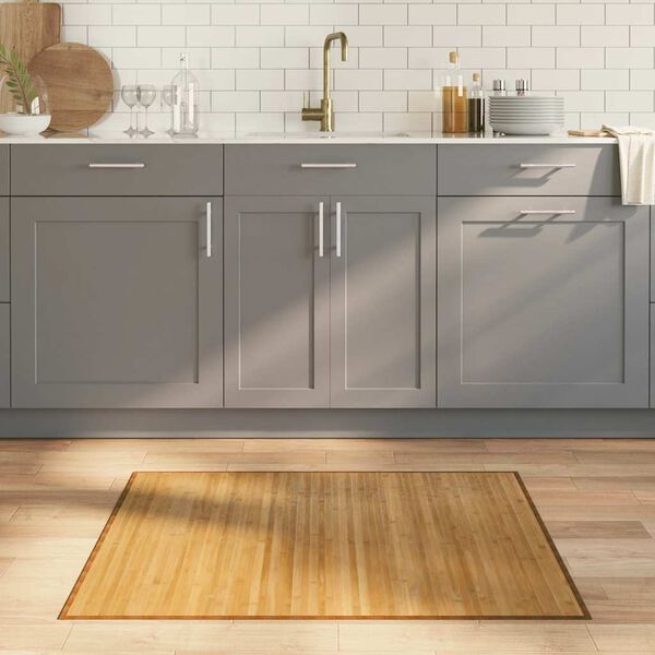 vidaXL Tepih pravokutni prirodni 80 x 100 cm od bambusa