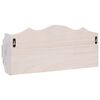 284231 vidaXL Wall Mounted Coat Rack White 50x10x23 cm Wood