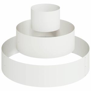 vidaXL Vrtna saksija Bijelo 90 x 90 x 20 cm Čelična vrata