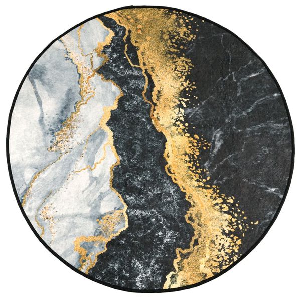 vidaXL Perivi tepih raznobojni &Oslash; 120 cm