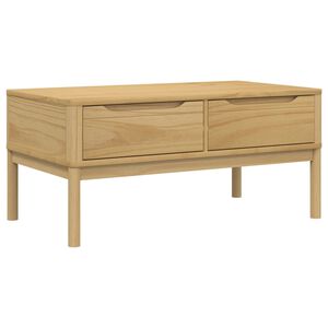 vidaXL Stolić za kavu FLORO vo&scaron;tano smeđi 99x55,5x45 cm od borovine