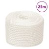 vidaXL Radno uže bijeli 14 mm 25 m od polipropilena