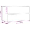 vidaXL Ormarić za umivaonik boja artisian hrast 90x38,5x45 cm drveni