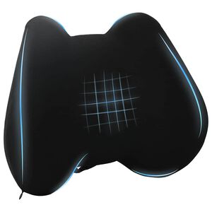 vidaXL Jastuk s jastukom Podesiva Crna 42 x 32 x 14 cm Poliester