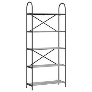 vidaXL Polica Siva Sonoma 80 x 30 x 183 cm Konstruirano drvo