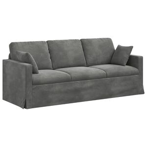 vidaXL Sofa Tamno siva 198 x 78 x 80 cm Bar&scaron;un
