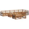 vidaXL Set vanjskih sofa 9 pcs Prirodna