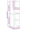 vidaXL Set TV komoda Staro drvo 37 x 37 x 142,5 cm Konstruirano drvo