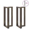 vidaXL Noge za barski stol T-oblika 2 kom Crne 40x35x(90-91) cm Čelik