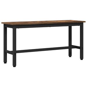 vidaXL Klupa za blagovanje Dimljeni hrast 100 x 32,5 x 48,5 cm