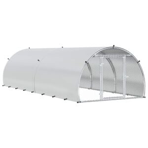 vidaXL Koko&scaron;injac Srebrna 400 x 150 x 100 cm Pocinčani čelik