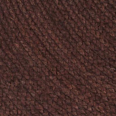 vidaXL Ručno rađeni tepih od jute okrugli 90 cm smeđi