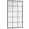 vidaXL Zidna ogledala 3 kom crna 100x60 cm metalna