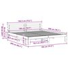 vidaXL Krevetna konstrukcija Prirodna 180 x 200 cm Čvrsto borovo drvo