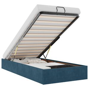 vidaXL Okvir za krevet bez madraca tamnoplavi 80x200 cm bar&scaron;unasti