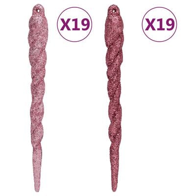 vidaXL Set božićnih kuglica od 108 komada bijele i ružičaste